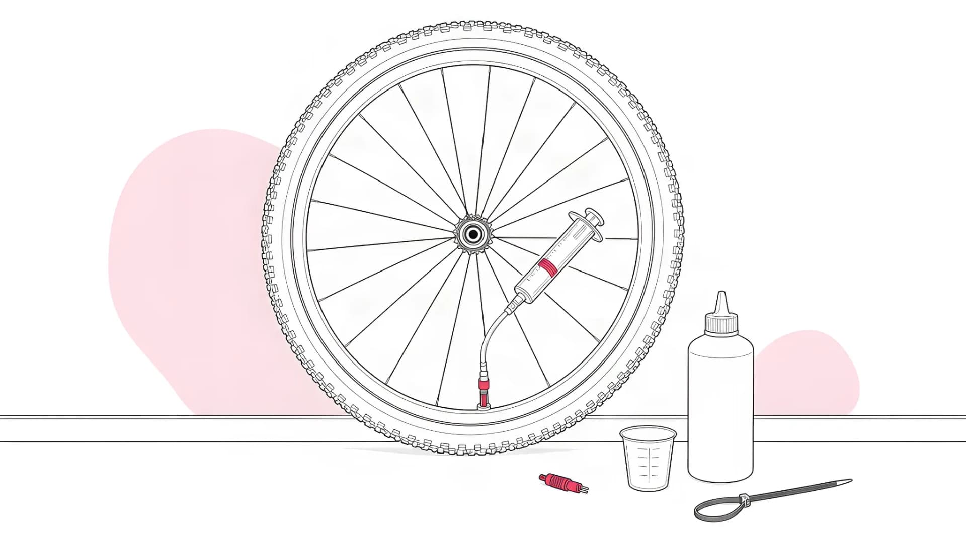 Tubeless tyre maintenance: checking, topping up and replacing sealant