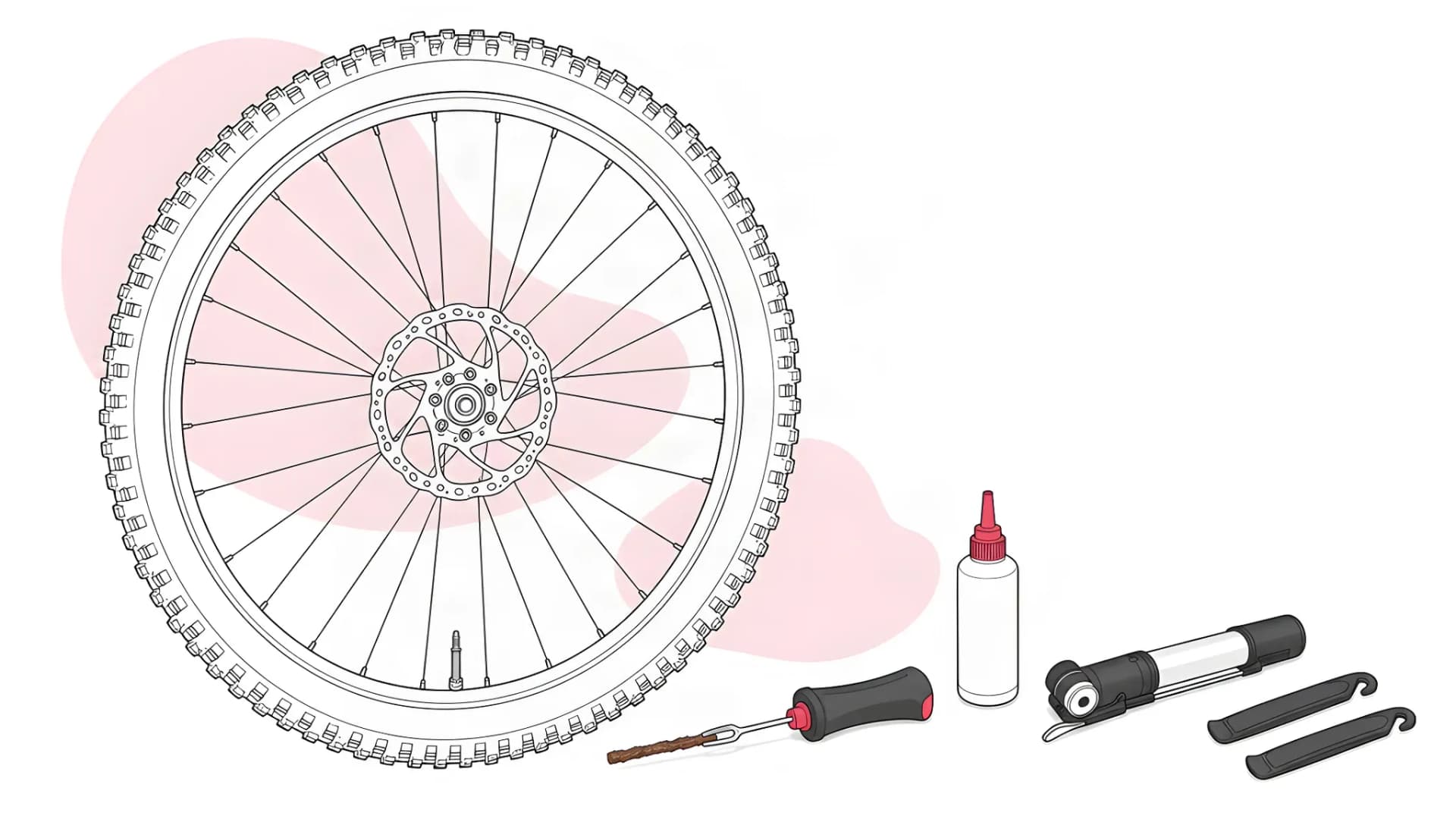 How to repair a tubeless bike tyre puncture: sealant, plug, patch or tube